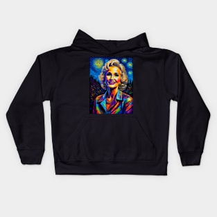 Tammy Wynette in starry night Kids Hoodie